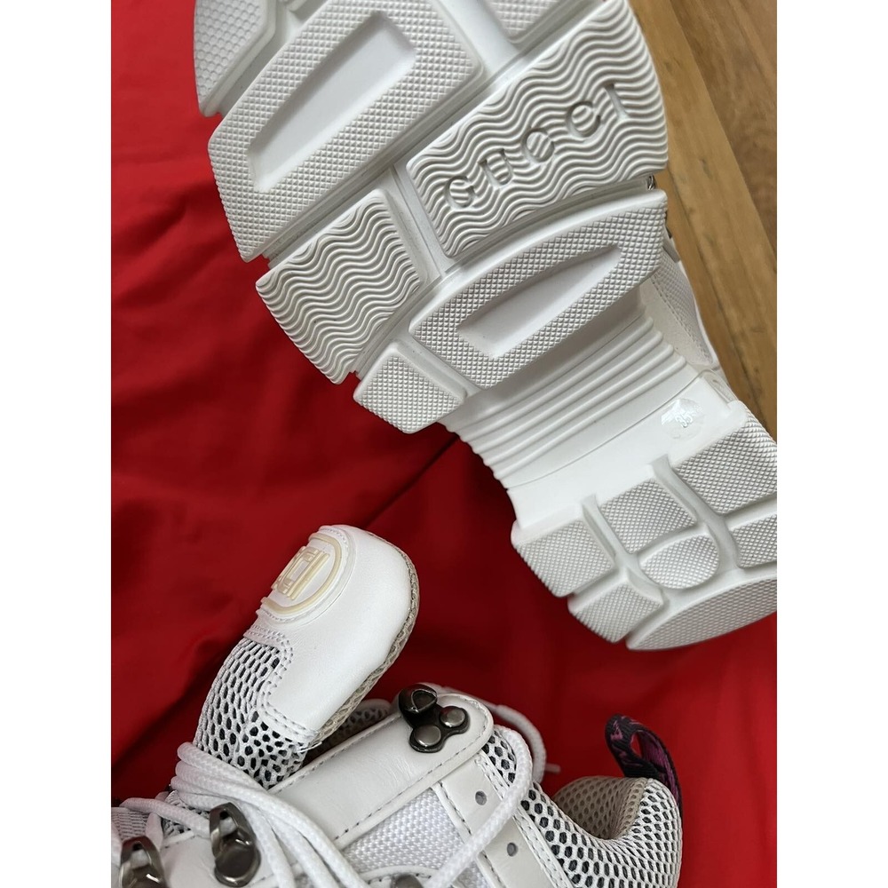 Gucci White Flash trek white women Sneakers Size 35 - Picture 11 of 13